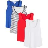 Love & roses Top azul / azul oscuro / rojo fuego