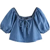 Next Blusa azul denim