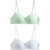 Next Sujetador 'Ultimate Comfort' verde claro / blanco