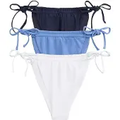 The Set Braga de bikini azul real / azul oscuro / blanco