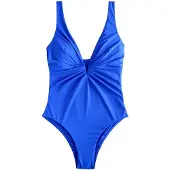 Next Bañador moldeador azul real