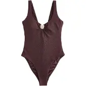 Ted Baker Bañador moldeador chocolate