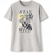 LEAFLETIC Camiseta 'Women’s Short Sleeve T-Shirt' gris claro