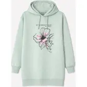 LEAFLETIC Vestido 'Women’s Lounge Hoodie Jacket' verde claro