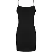 LEAFLETIC Vestido 'Women’s Bodycon Dress' negro