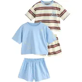 Next Pijama marfil / azul cielo / chocolate