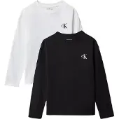 Calvin Klein Camiseta negro / blanco