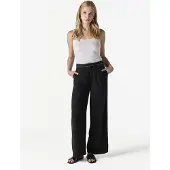 KOROSHI Pantalón plisado negro / blanco