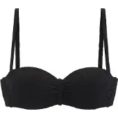 LASCANA Top de bikini negro