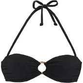 LASCANA Top de bikini negro