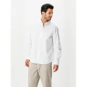 TeeShoppen Camisa ' Linen Blend ' blanco