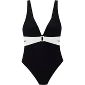 LASCANA Traje de baño negro / blanco