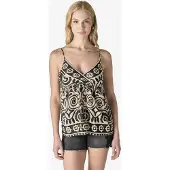 KOROSHI Top beige / negro