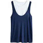 Next Top navy / blanco