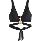 Lipsy Top de bikini negro