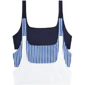 The Set Top de bikini azul / navy / blanco