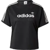 Adidas Camiseta 'LINEAER MESH' negro / blanco