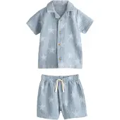 Next Pijama azul paloma / azul pastel