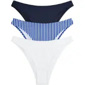 The Set Braga de bikini azul / navy / blanco