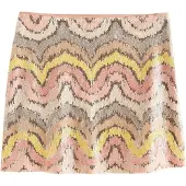 Next Falda marrón / talco / altrosa / rosa pastel