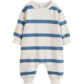 Next Pijama entero/body azul cobalto / blanco