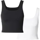 Urban Classics Top negro / blanco
