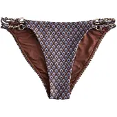 Next Braga de bikini azul real / chocolate / blanco