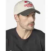 KOROSHI Gorra gris oscuro / rojo / offwhite