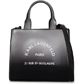 Karl Lagerfeld Bolso de mano antracita / blanco