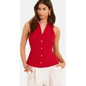 Lipsy Chaleco para traje rojo