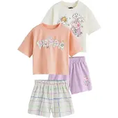 Next Pijama 'Peppa Pig' lila claro / albaricique / rosa claro / blanco