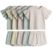 The Set Pijama crema / amarillo claro / verde claro / rosé