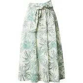 s.Oliver Black Label Falda crema / verde / verde oscuro