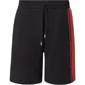 HUGO Pantalón 'Demsishort' rojo vivo / negro