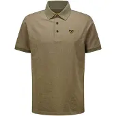 PME Legend Camiseta 'Polo shirt in jersey with allover jacquard pattern' oliva