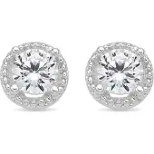 Luxenter Pendientes 'Shog' plata
