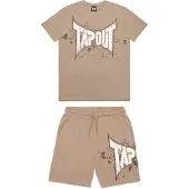 TAPOUT Ropa para correr 'Dunlab' marrón / marrón claro / blanco