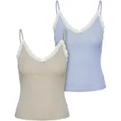 Urban Classics Top beige / azul