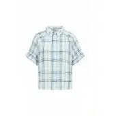 Soyaconcept Blusa 'Farus' ecru / azul claro / antracita