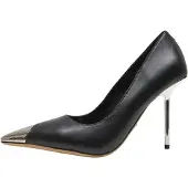 Buffalo Zapatos con plataforma negro / plata