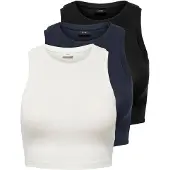 ONLY Top 'JDYLucky' azul noche / negro / blanco