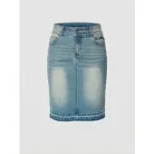 KOROSHI Falda azul denim