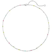 Hey Happiness Cadena 'Color Line' plata
