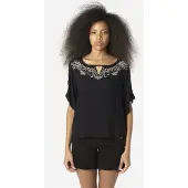 KOROSHI Blusa beige / negro