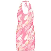 IZIA Vestido naranja / rosa