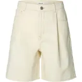 Selected Pantalón vaquero plisado 'SLFTENNA' ecru