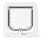 Sureflap Puerta para Gatos con Microchip - Blanco