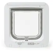 Sureflap Puerta para Gatos con Microchip - Gris/blanco