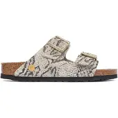 Birkenstock para mujer. 1033065 Sandalias de Piel Arizona (Ajuste Estrecho) beige (36), Plano, Ante, Ninguno, Casual, Animal print, Birkenst