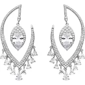 Luxenter Pendientes 'Hakku' plata